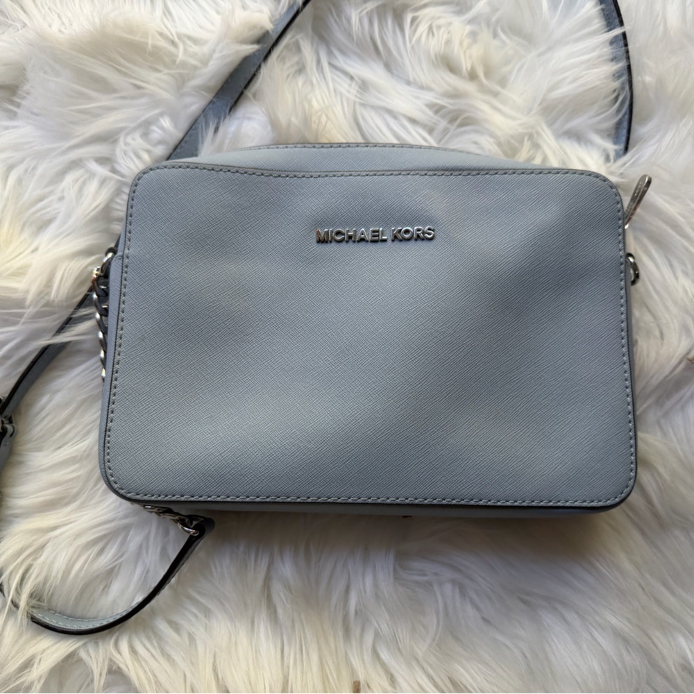 Michael Kors East West Large Crossbody Shoulder bag Sky Blue, Spring